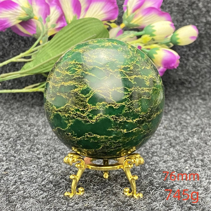 Green Jasper Crystal Sphere