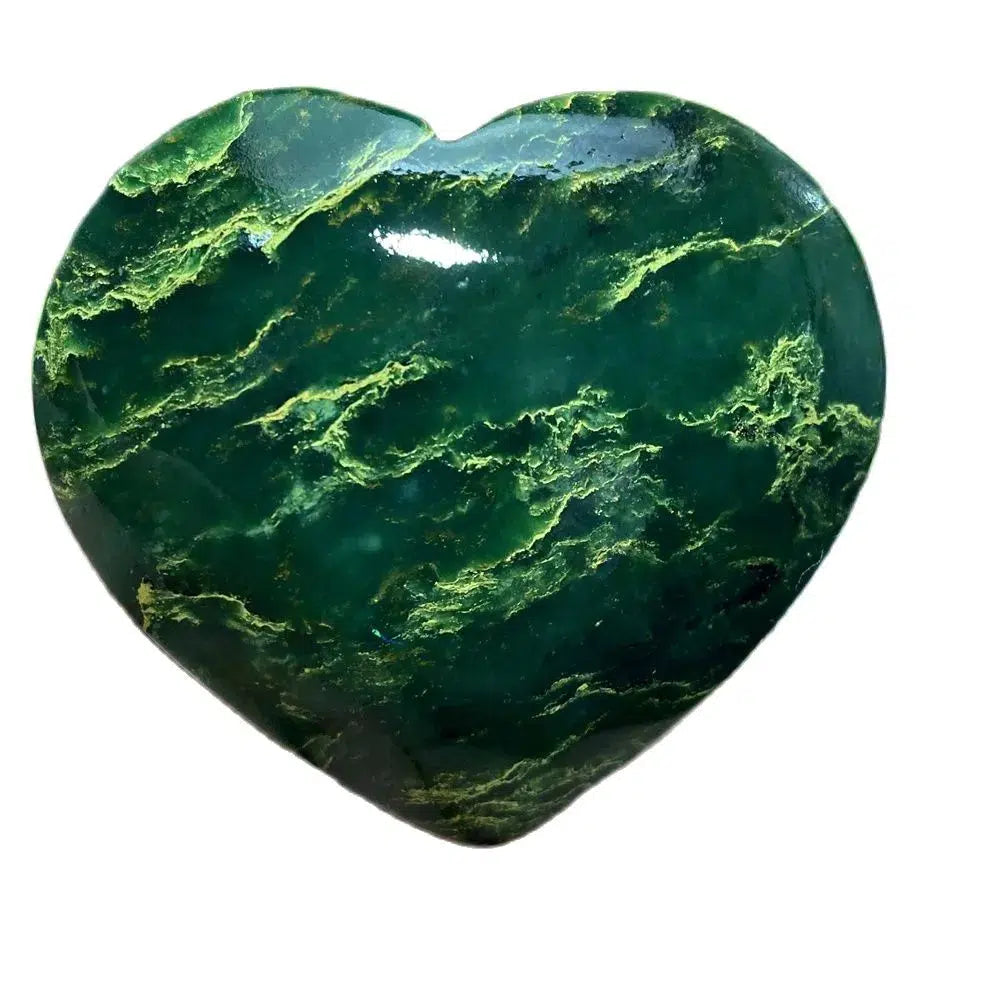 Green Jasper ‘Emerald’ Crystal Heart