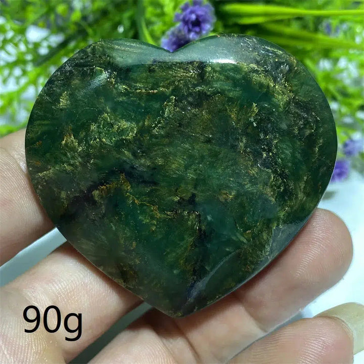 Green Jasper ‘Emerald’ Crystal Heart