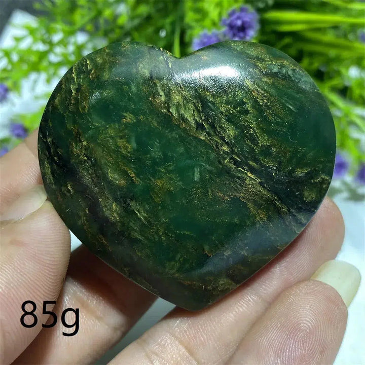 Green Jasper ‘Emerald’ Crystal Heart