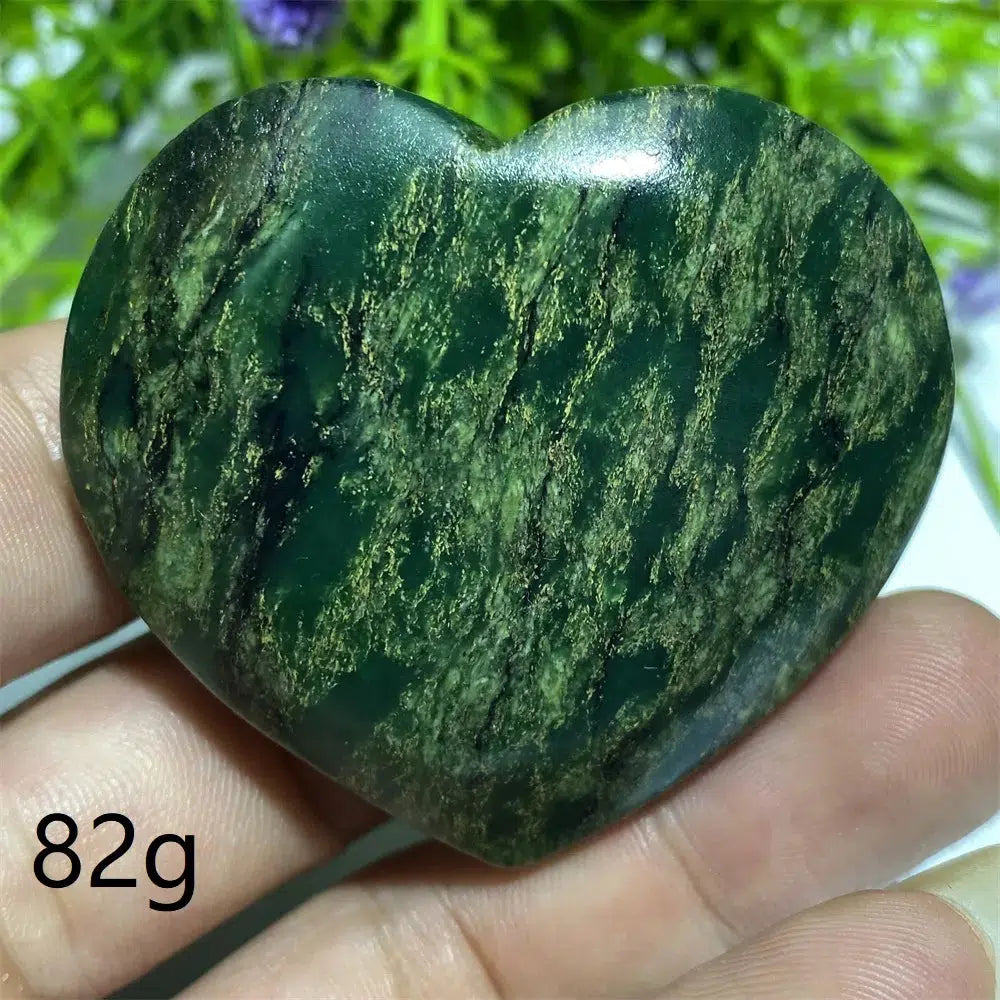 Green Jasper ‘Emerald’ Crystal Heart