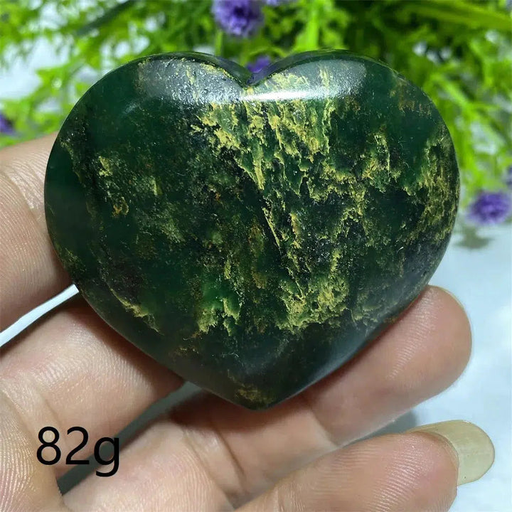 Green Jasper ‘Emerald’ Crystal Heart