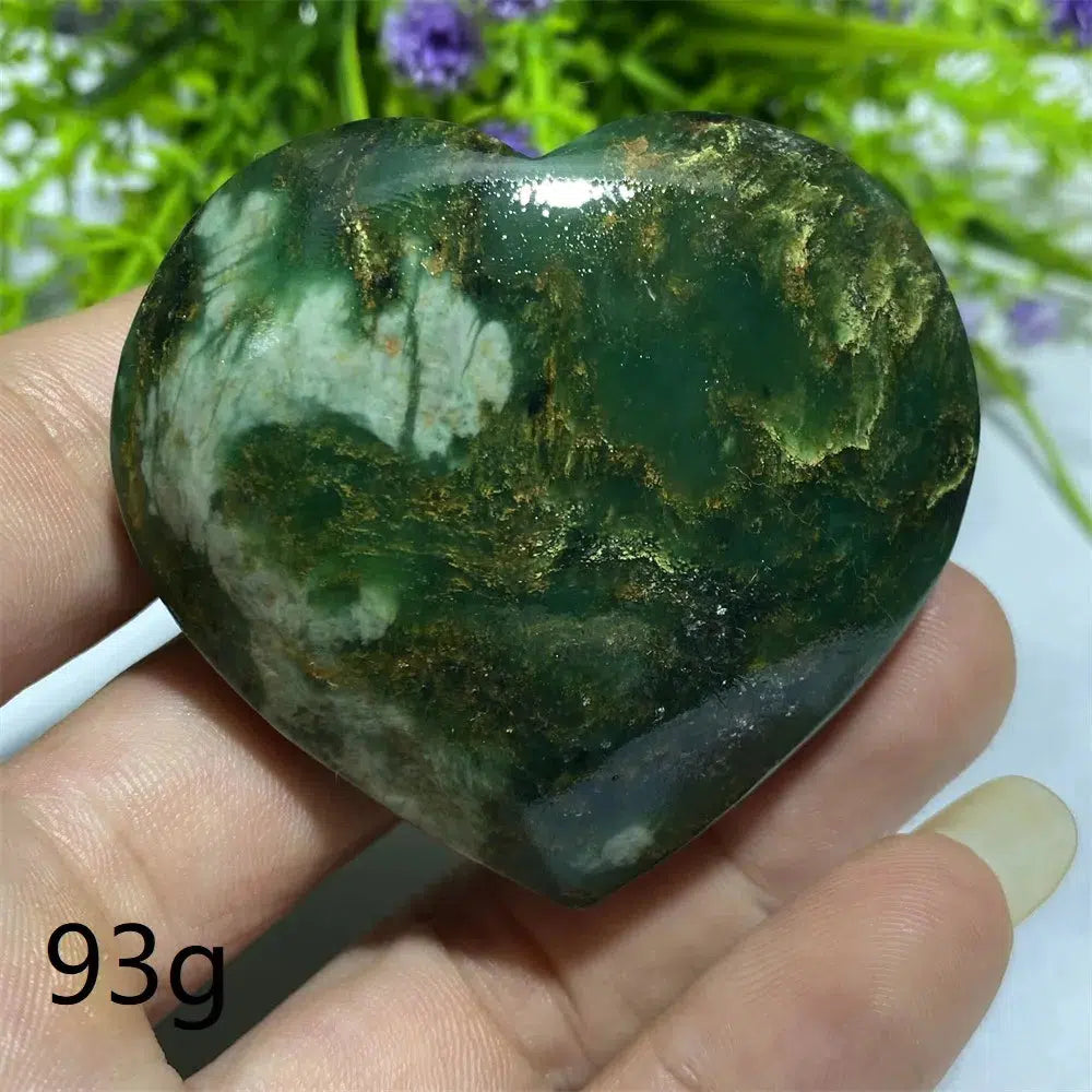 Green Jasper ‘Emerald’ Crystal Heart