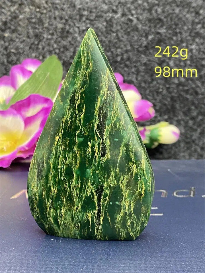 Green Jasper Freeform Torch