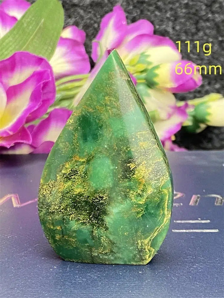 Green Jasper Freeform Torch