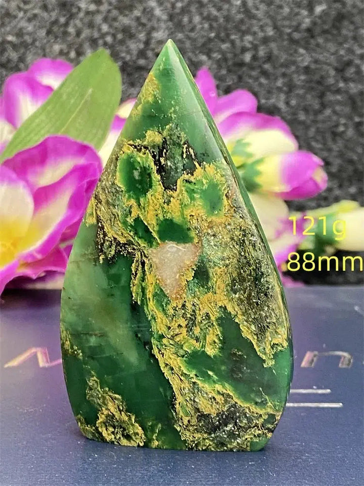 Green Jasper Freeform Torch