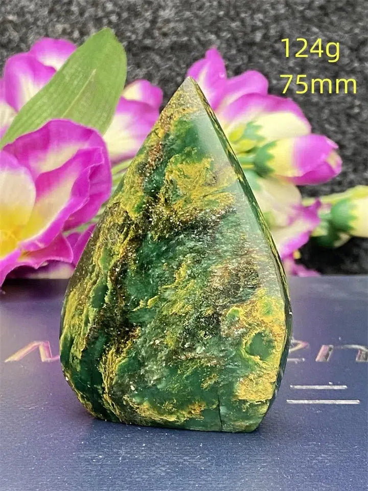 Green Jasper Freeform Torch