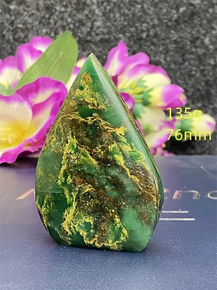 Green Jasper Freeform Torch