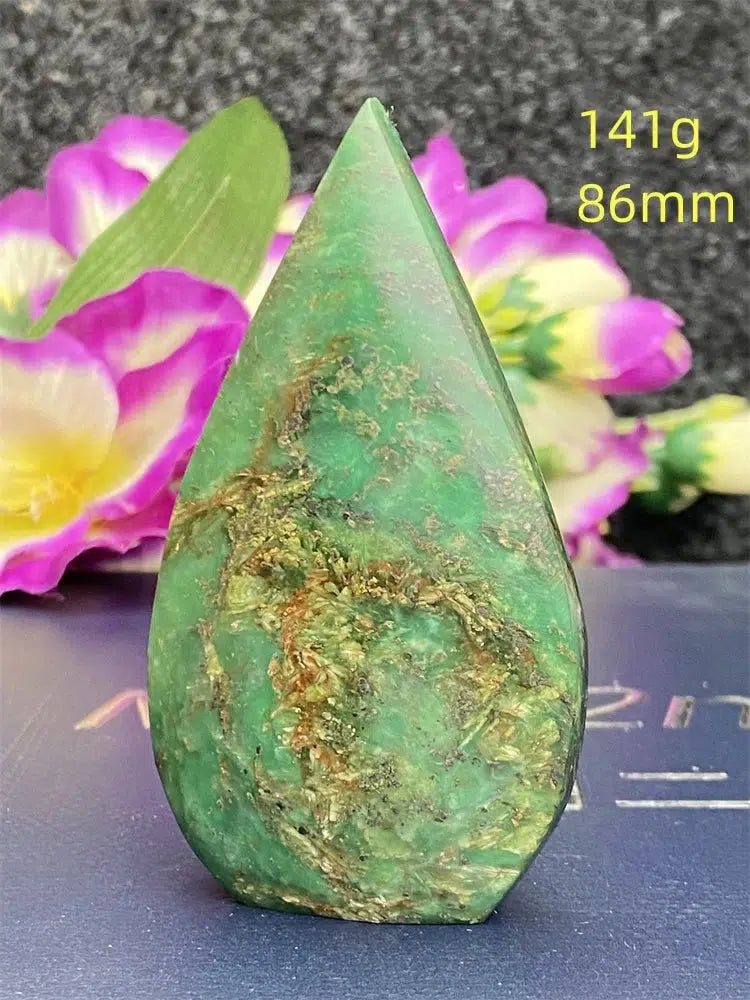 Green Jasper Freeform Torch