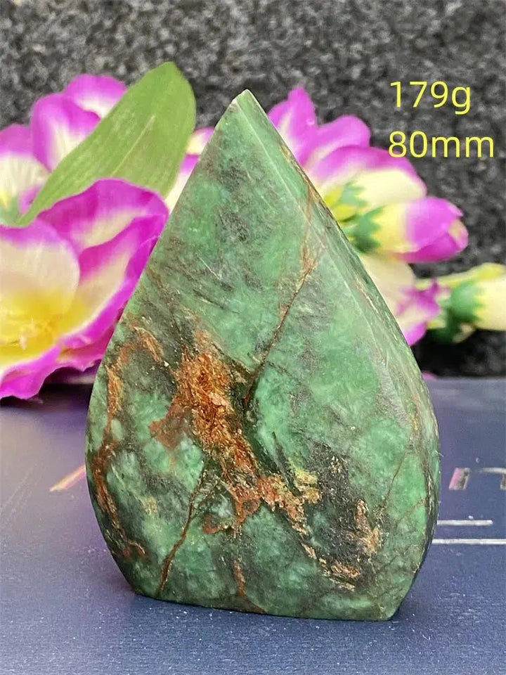 Green Jasper Freeform Torch