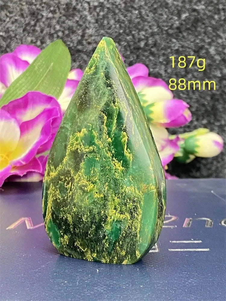 Green Jasper Freeform Torch