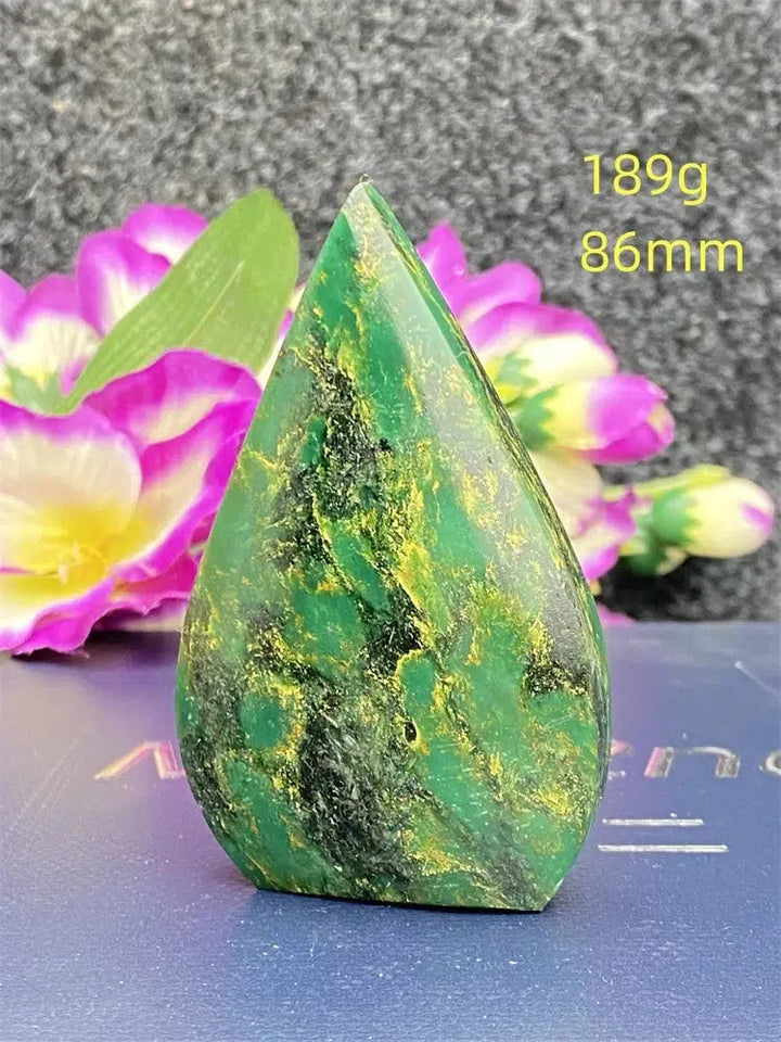 Green Jasper Freeform Torch