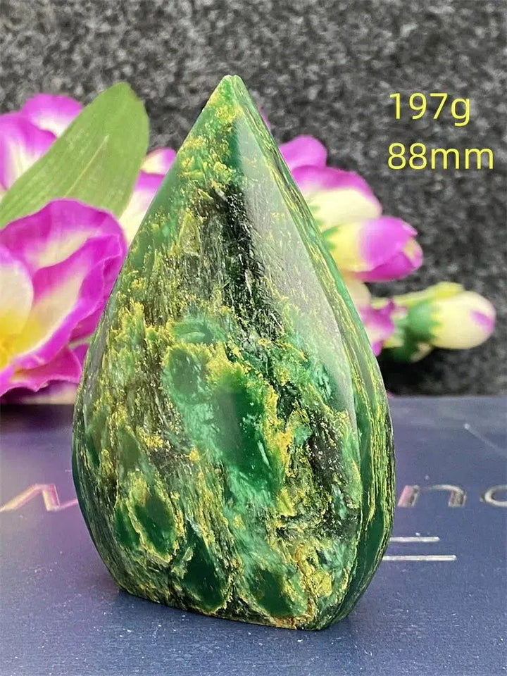 Green Jasper Freeform Torch