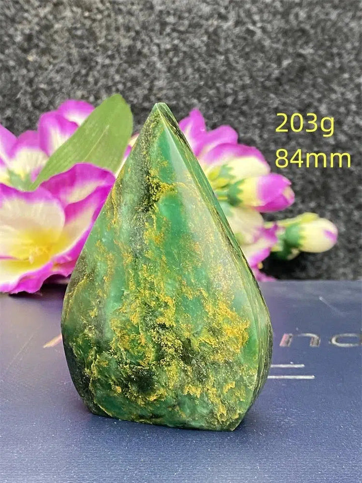 Green Jasper Freeform Torch