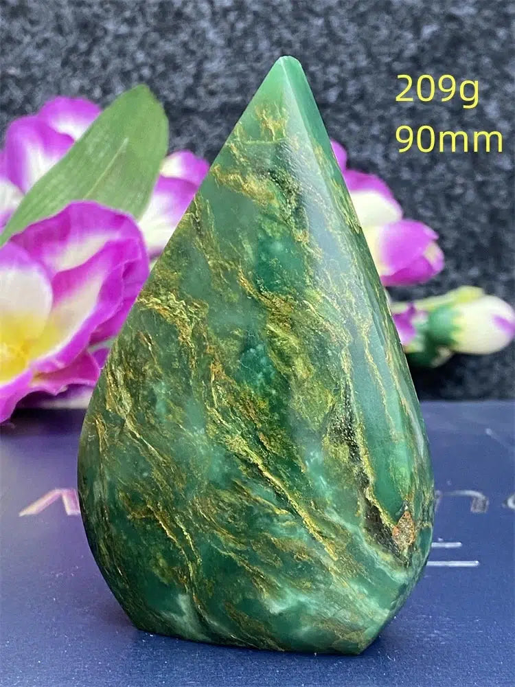 Green Jasper Freeform Torch