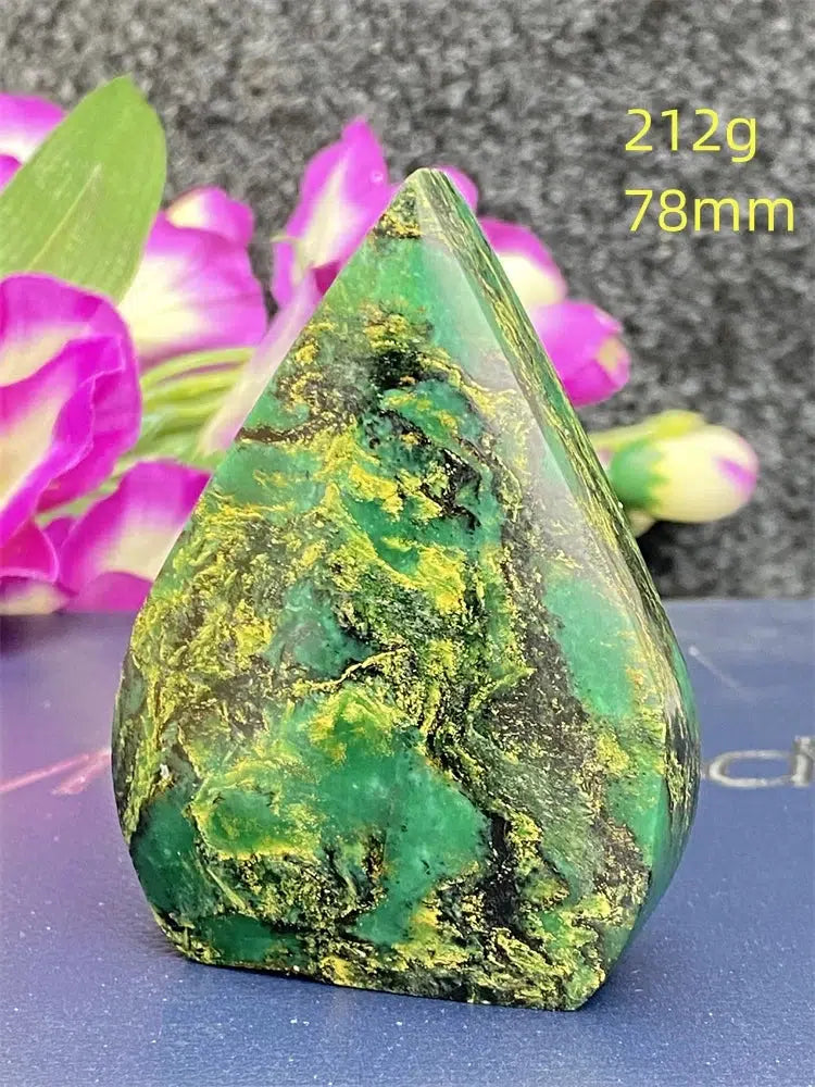 Green Jasper Freeform Torch