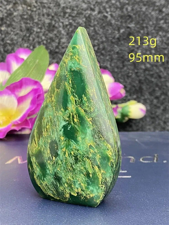 Green Jasper Freeform Torch