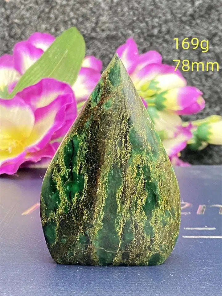 Green Jasper Freeform Torch