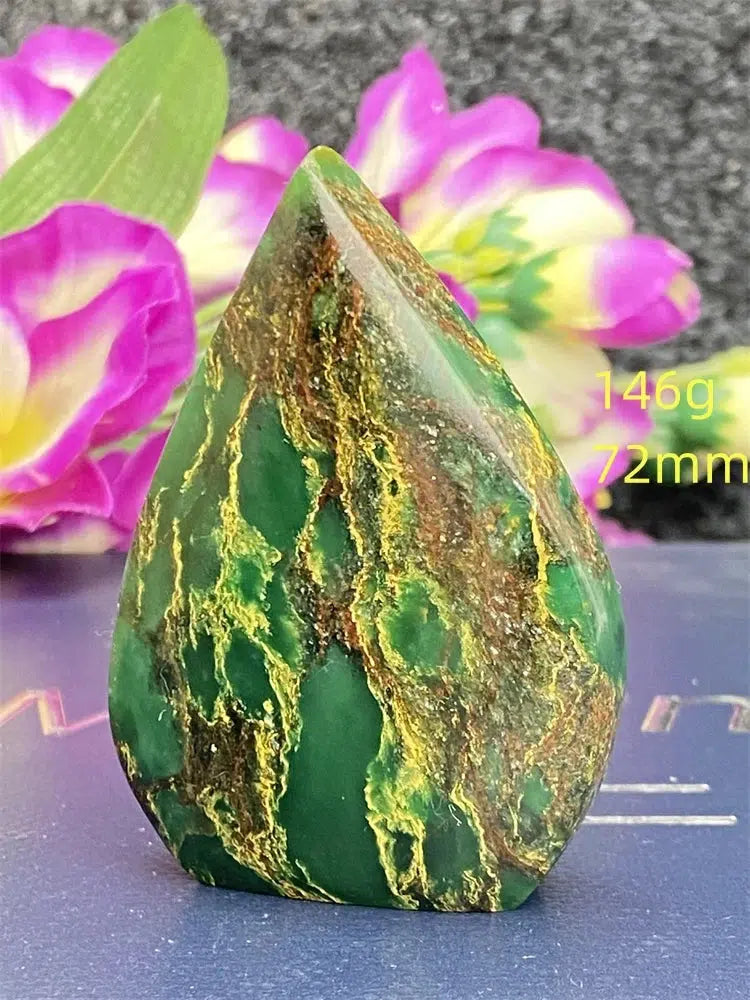 Green Jasper Freeform Torch