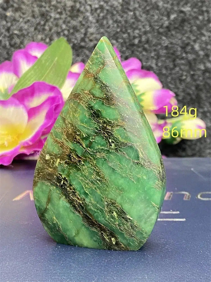 Green Jasper Freeform Torch