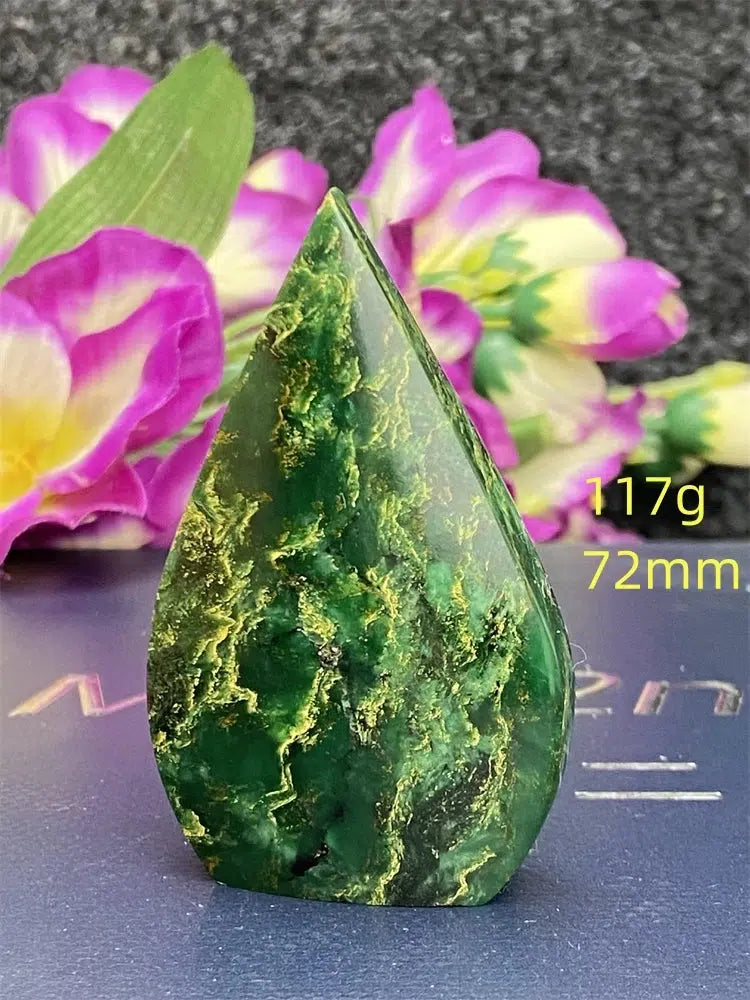 Green Jasper Freeform Torch