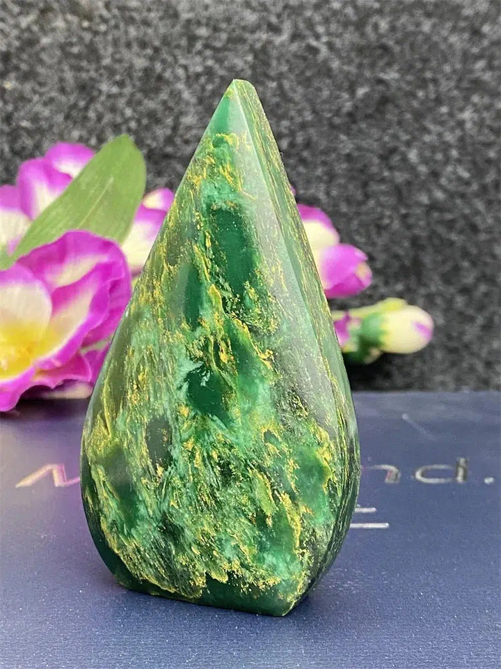 Green Jasper Freeform Torch