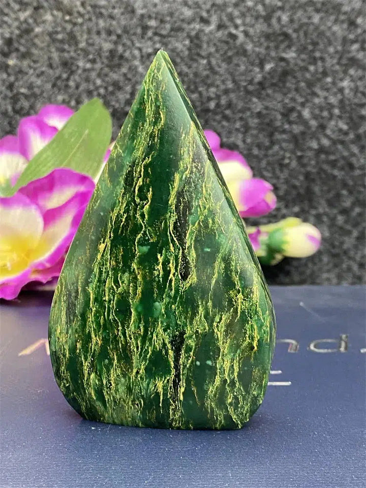 Green Jasper Freeform Torch