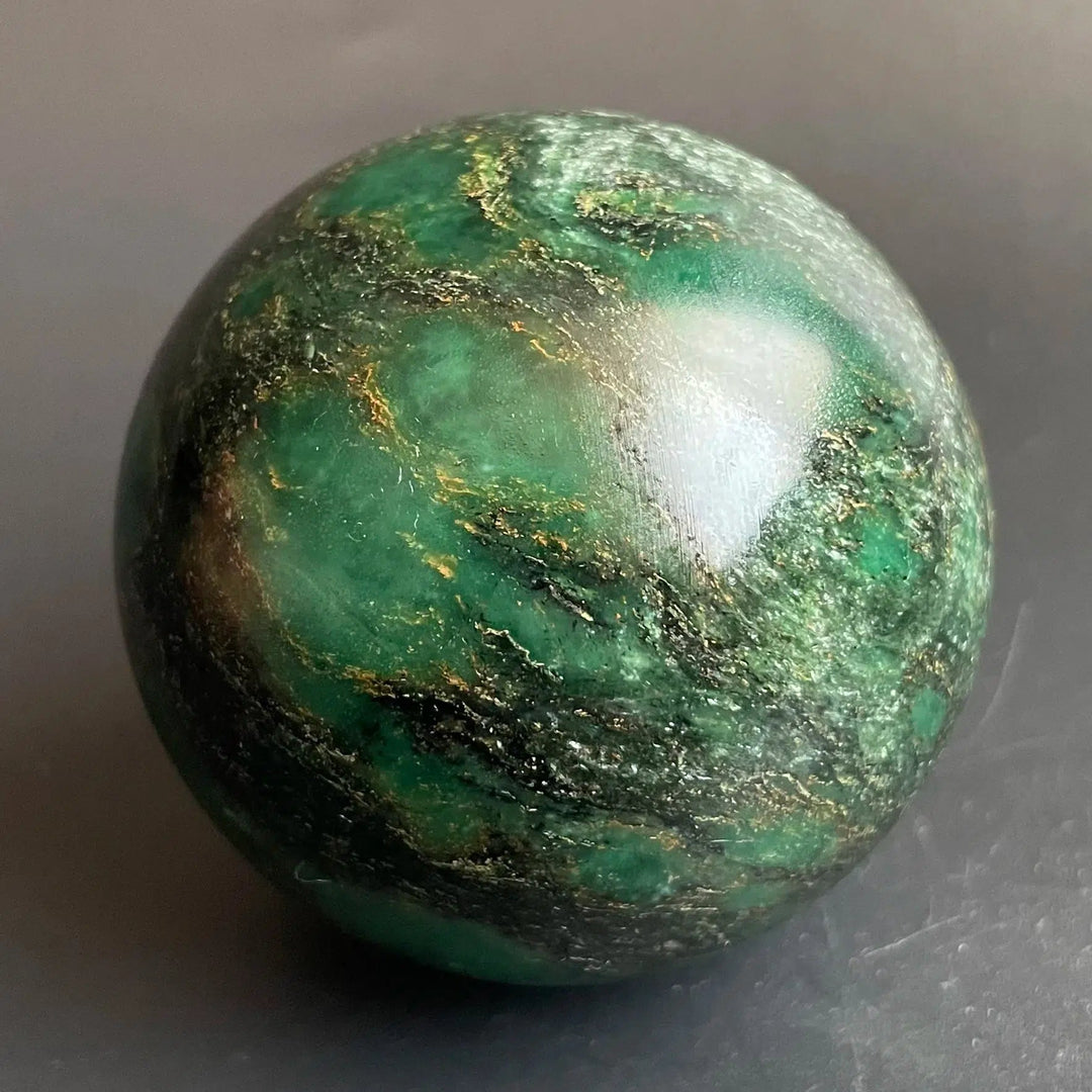 Green Jasper Sphere