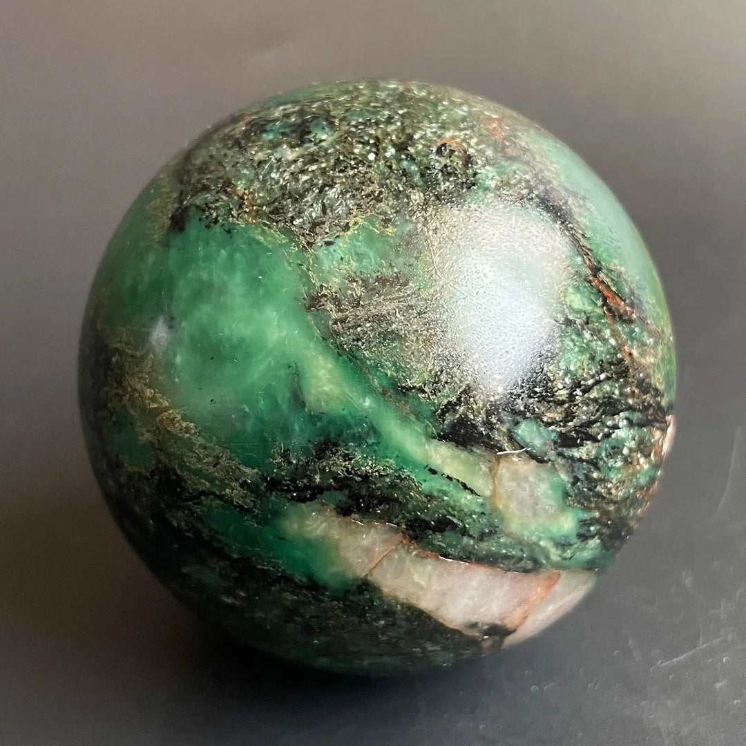 Green Jasper Sphere