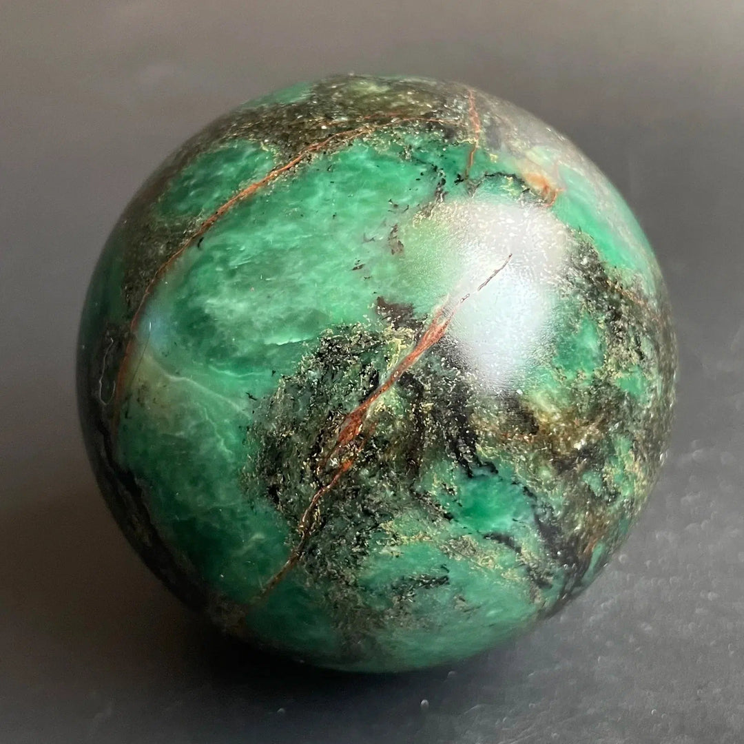 Green Jasper Sphere