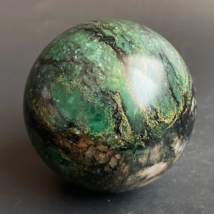 Green Jasper Sphere