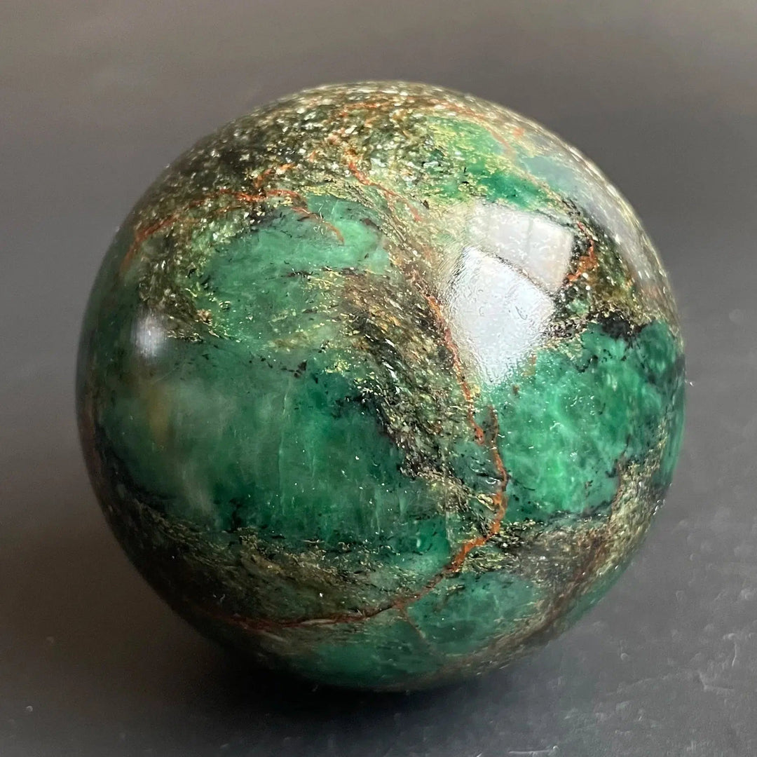 Green Jasper Sphere