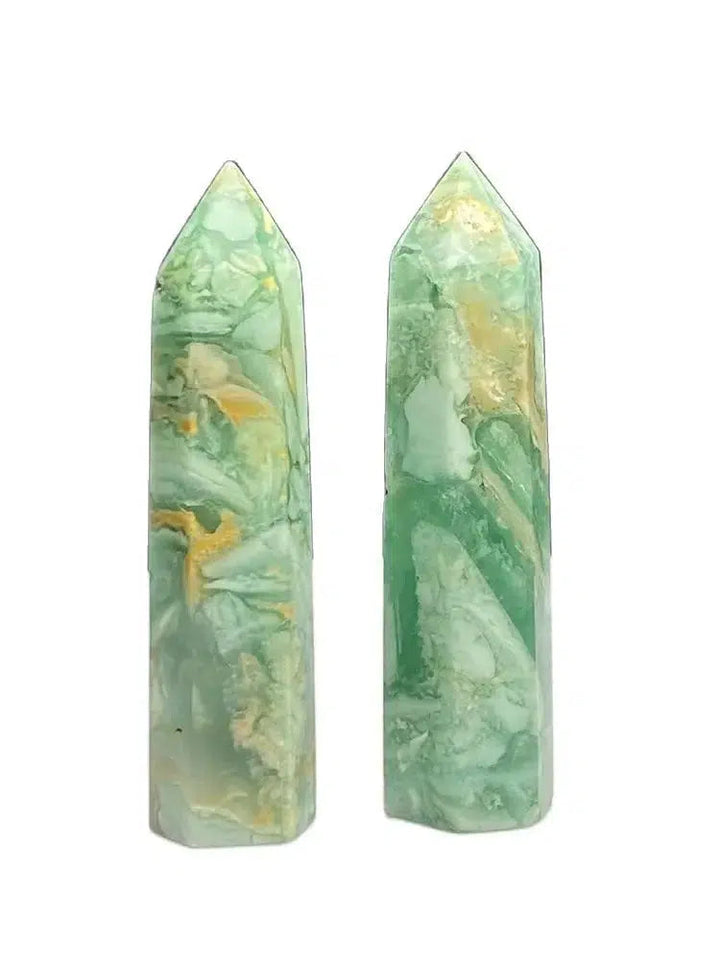 Green Laced Jasper Tower