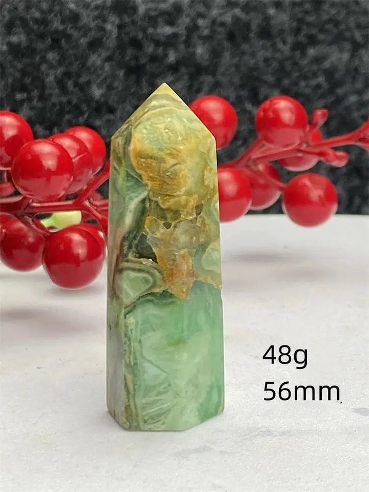 Green Laced Jasper Tower