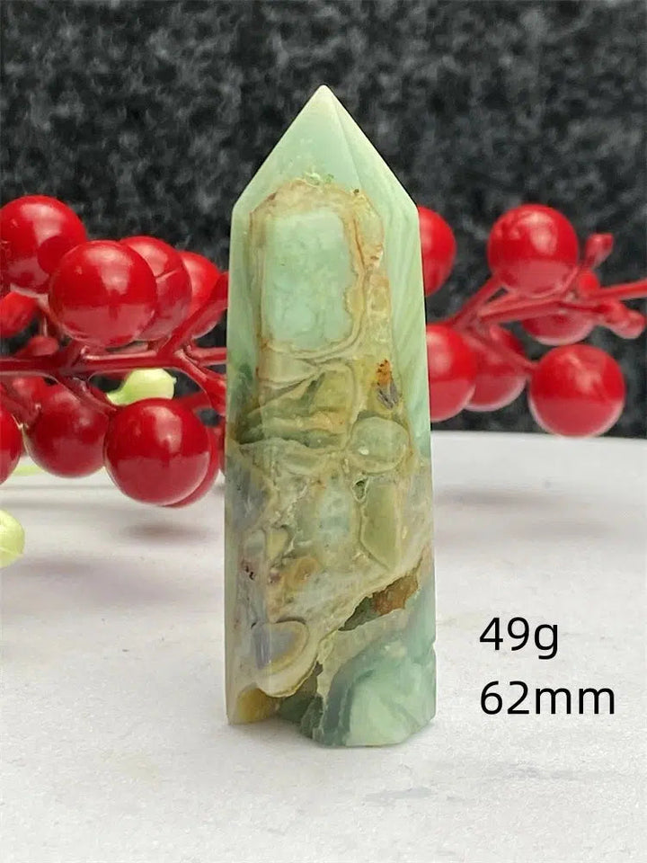 Green Laced Jasper Tower