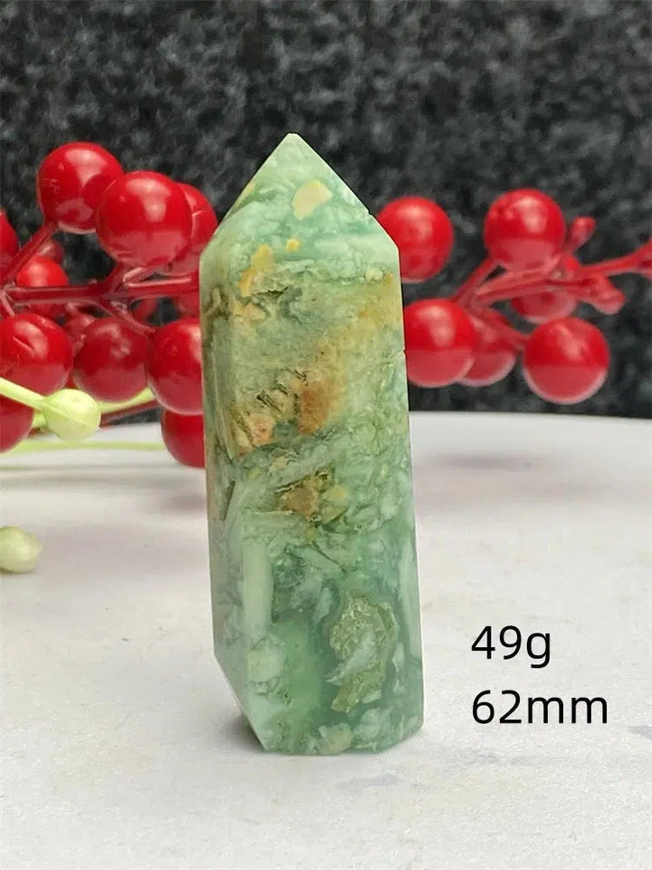 Green Laced Jasper Tower