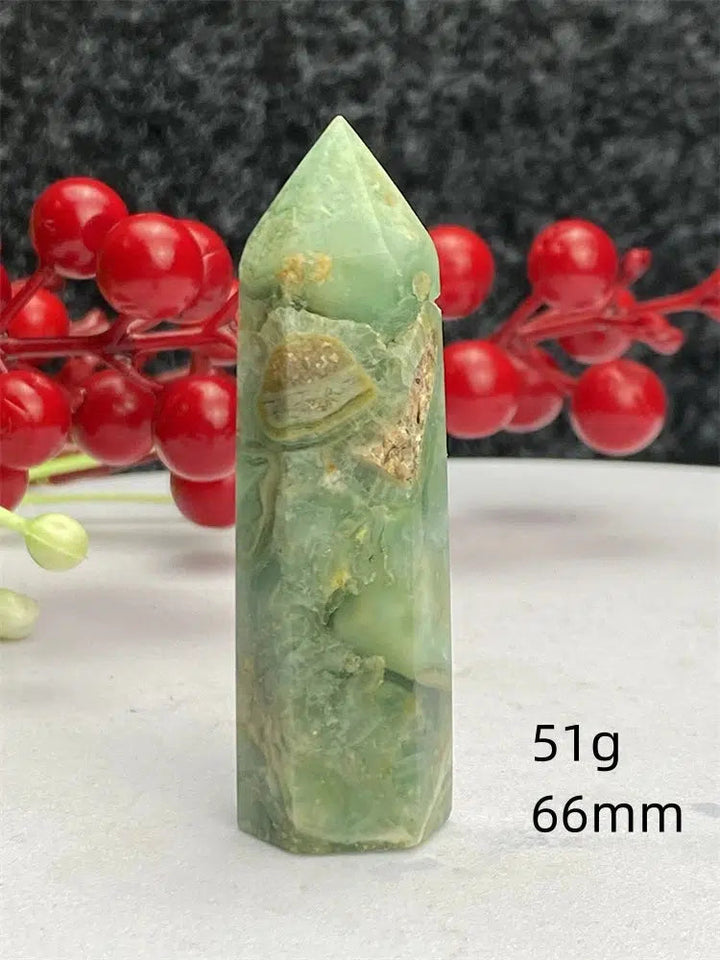 Green Laced Jasper Tower