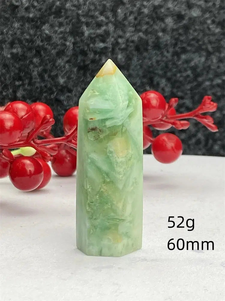 Green Laced Jasper Tower