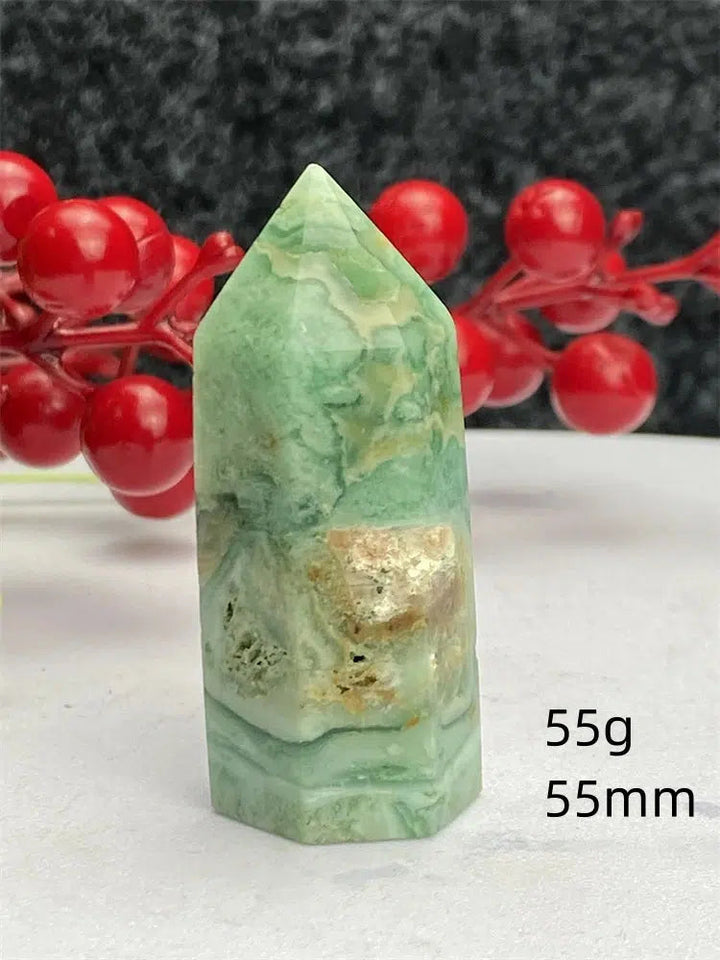 Green Laced Jasper Tower