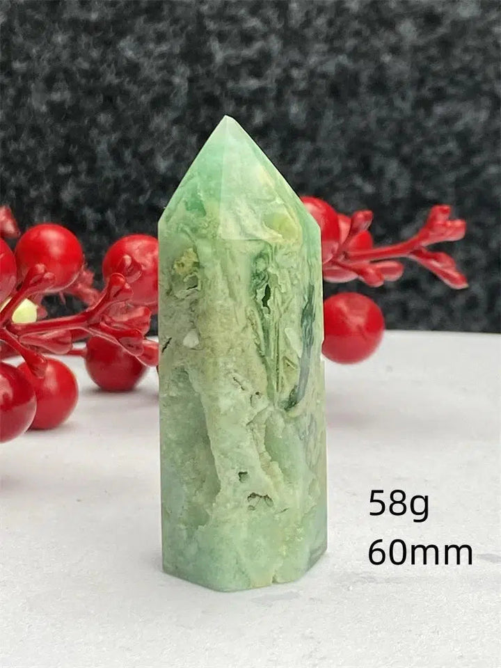 Green Laced Jasper Tower