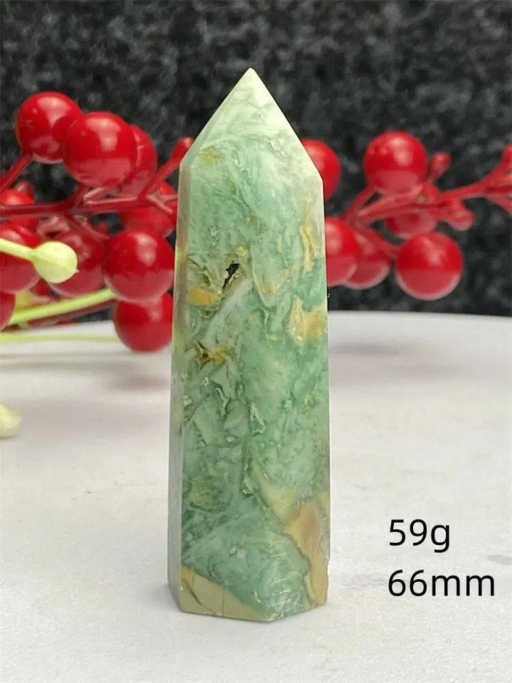 Green Laced Jasper Tower