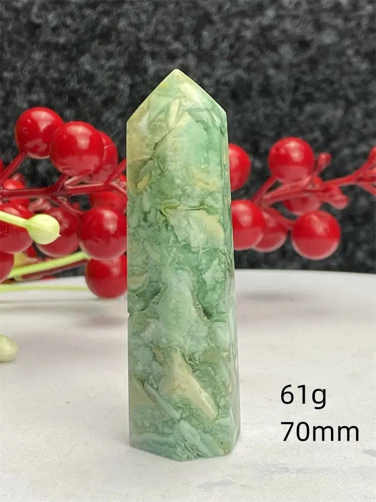 Green Laced Jasper Tower