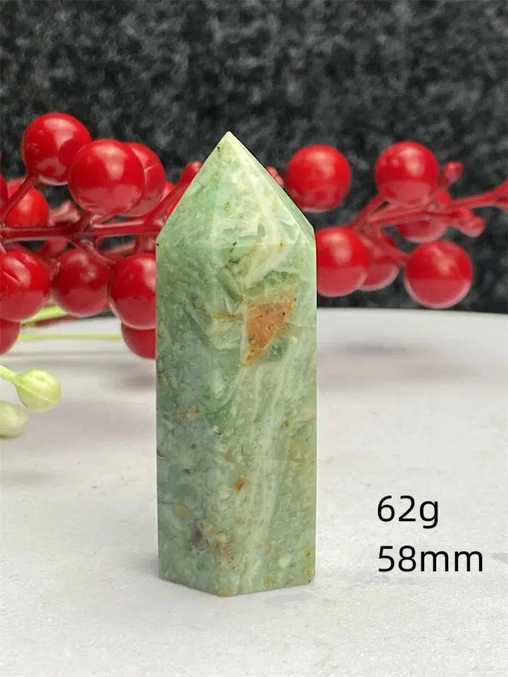 Green Laced Jasper Tower