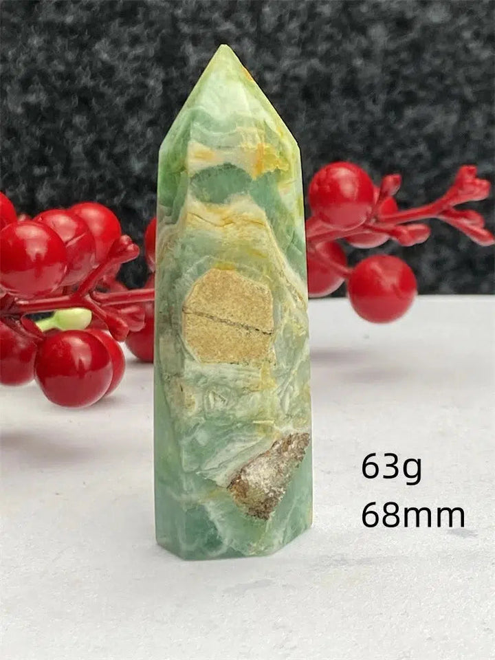 Green Laced Jasper Tower