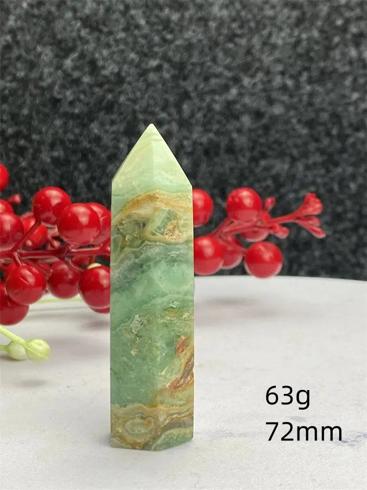 Green Laced Jasper Tower