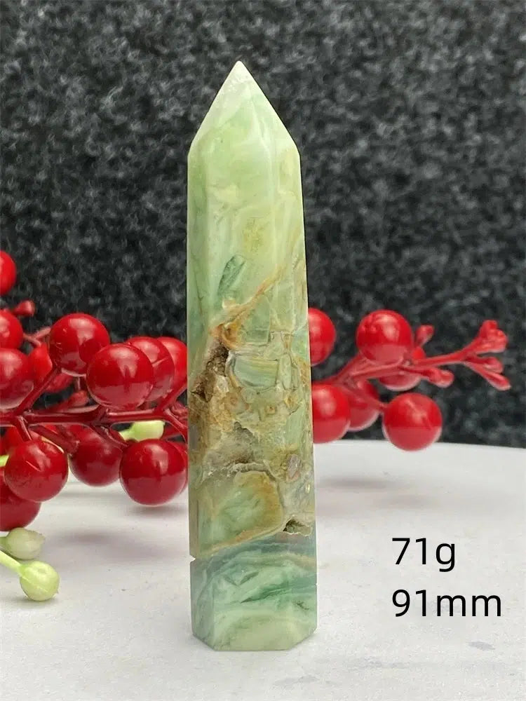 Green Laced Jasper Tower