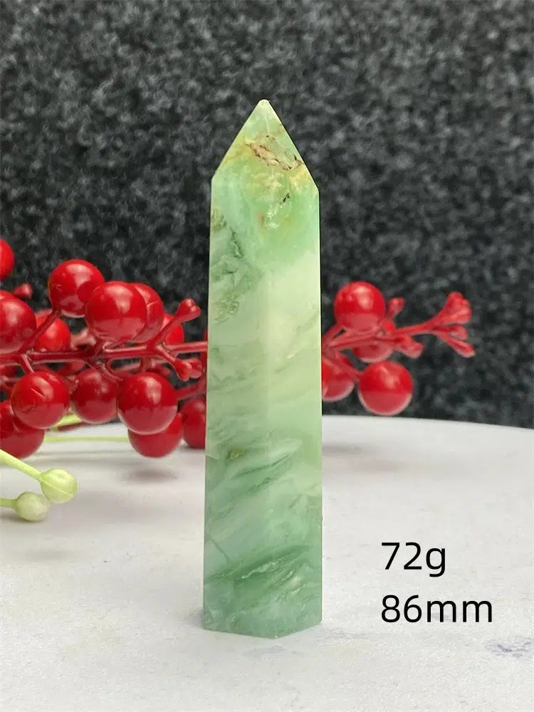 Green Laced Jasper Tower