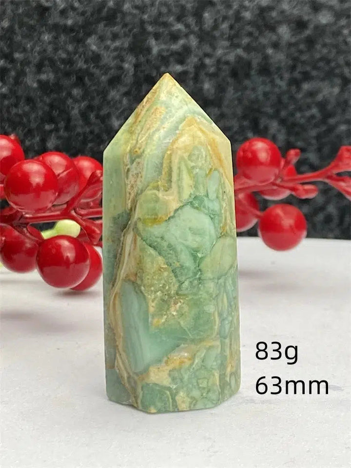 Green Laced Jasper Tower