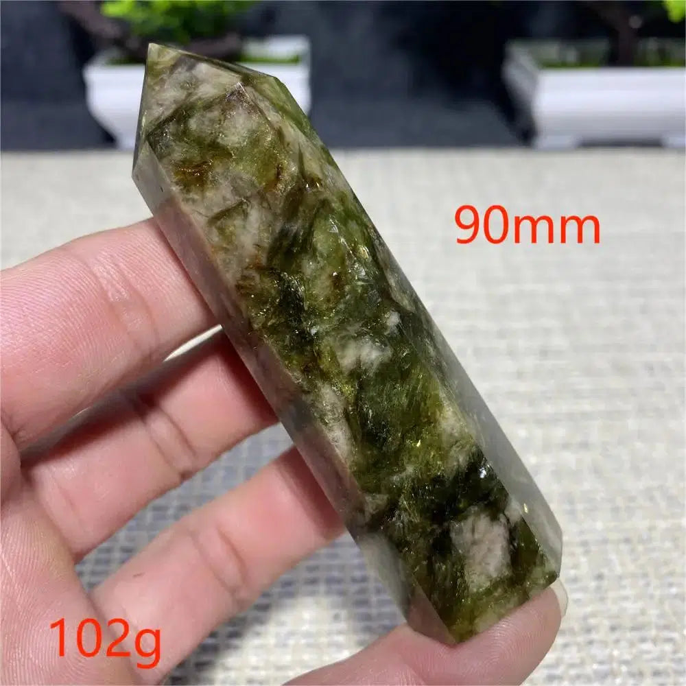 Green Mica Tourmaline Tower