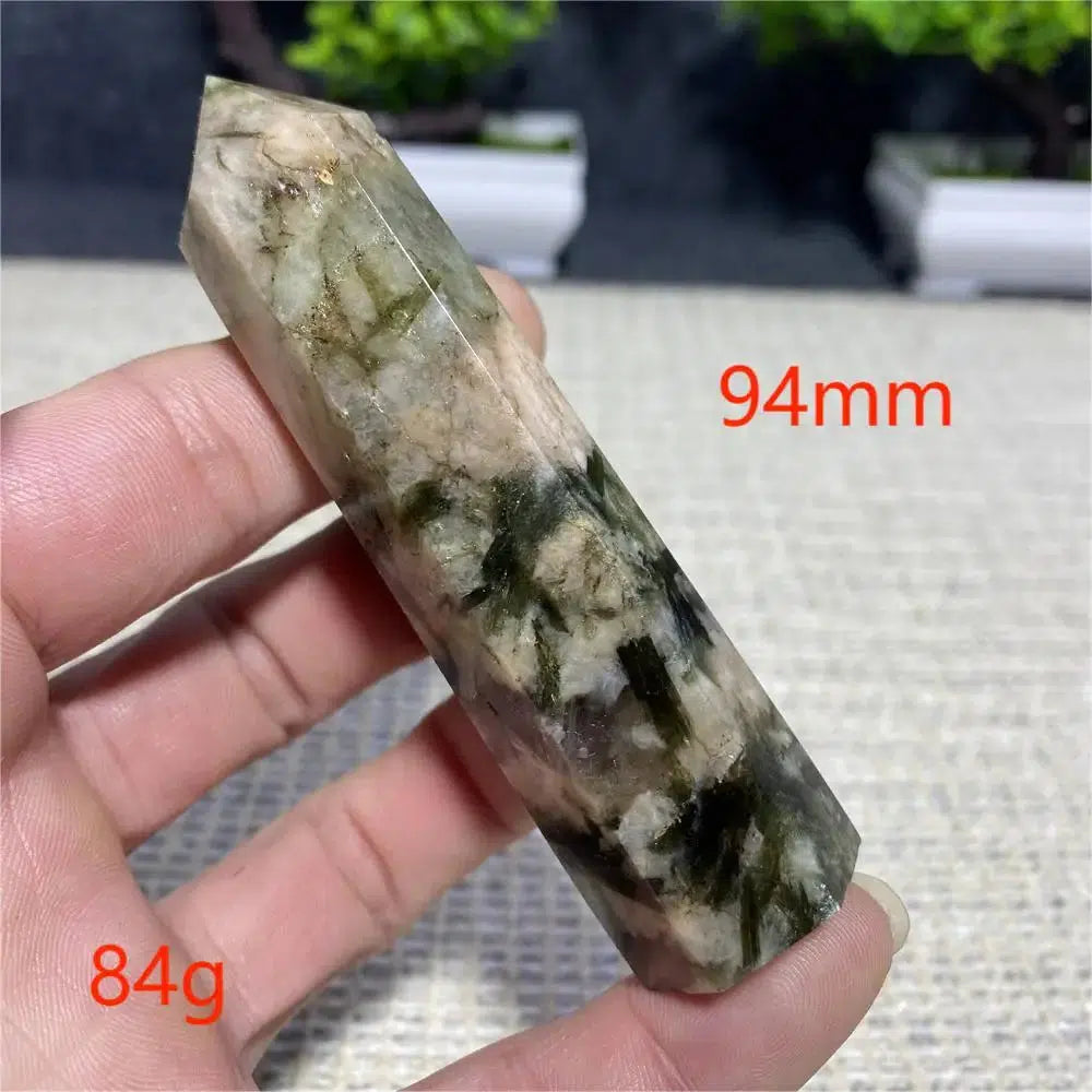 Green Mica Tourmaline Tower